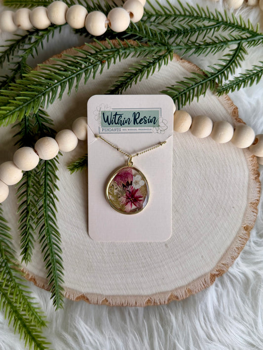 Rosebud Swirl Necklace