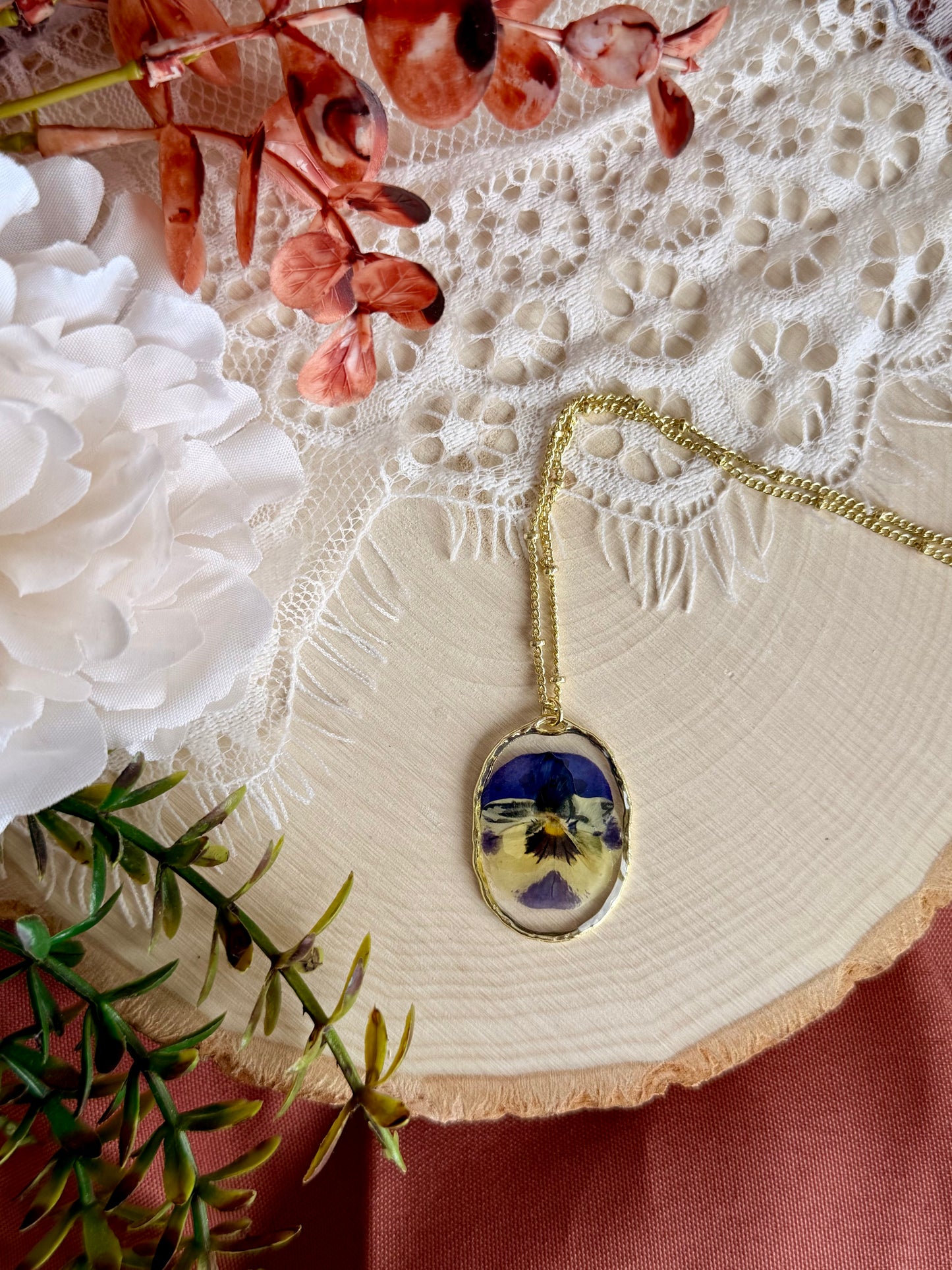 Pansy Necklace