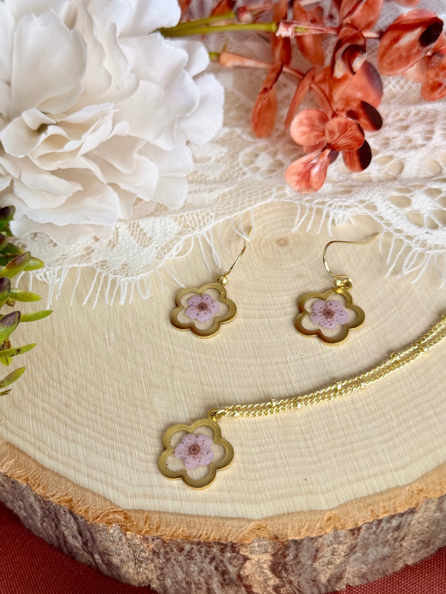 Light Purple Floral Set